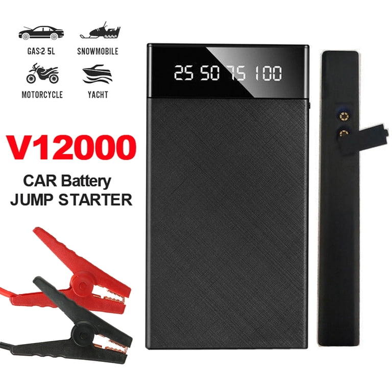 Jump Starter Portátil 12V – Arrancador De Batería Para Coche Con Power Bank USB (hasta 3.0L Gasolina)