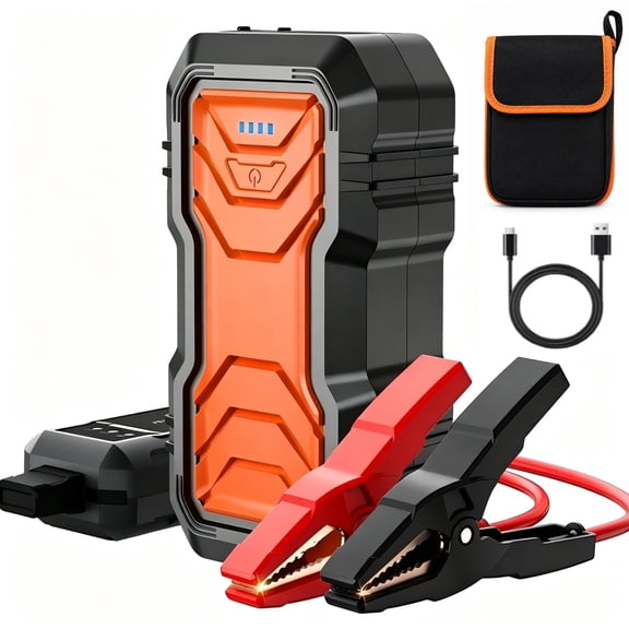 FORU Car Jump Starter Power Bank 2000A 16000mAh for 8L Gas 6L Diesel Engines 1 Count