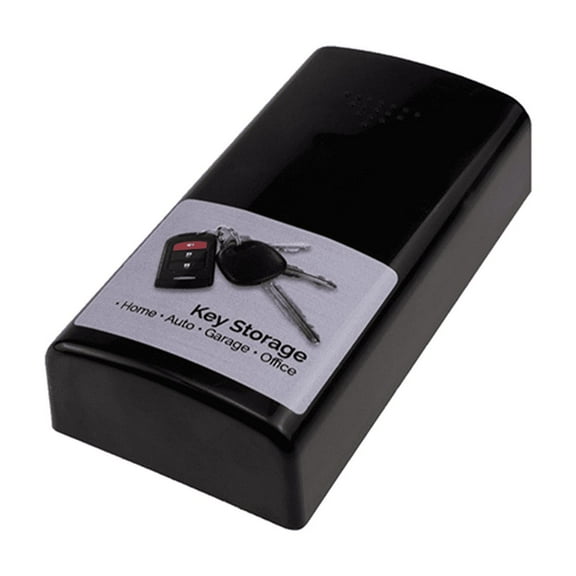 Portable Car Key Hidden Box Magnetic Key Storage Case Hidden Black Outdoor Magnetic Car Key Box,1 * Key box,Black
