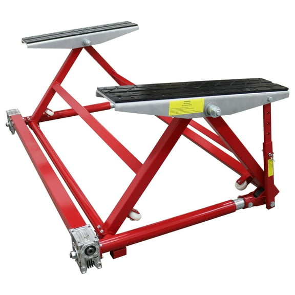 Portable Car Lifter Dual Workbench Mini Tilting Lift with Adjustable Height for Home Garages Stores