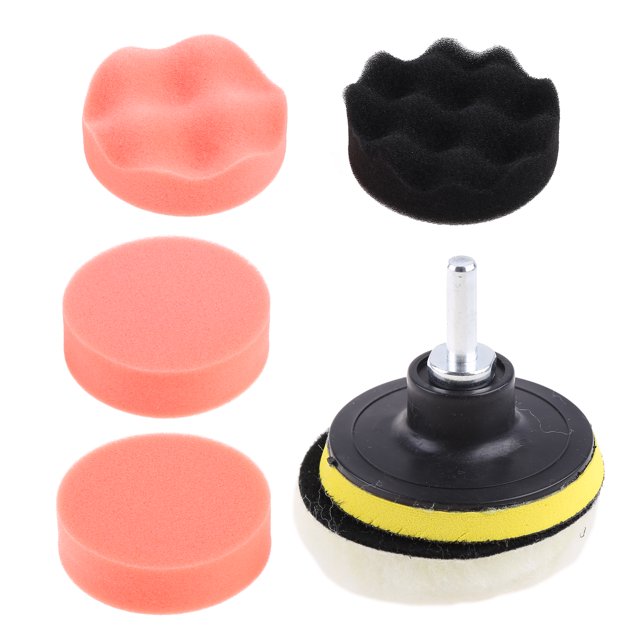 Portable Car Polishing Pad Applicator Abrasive Drill Adapter Sponge