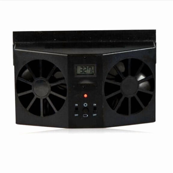 Portable Car Quiet Air Conditioner Solar Cooling Fan Auto Truck Vehicle Cooler Energy Saving