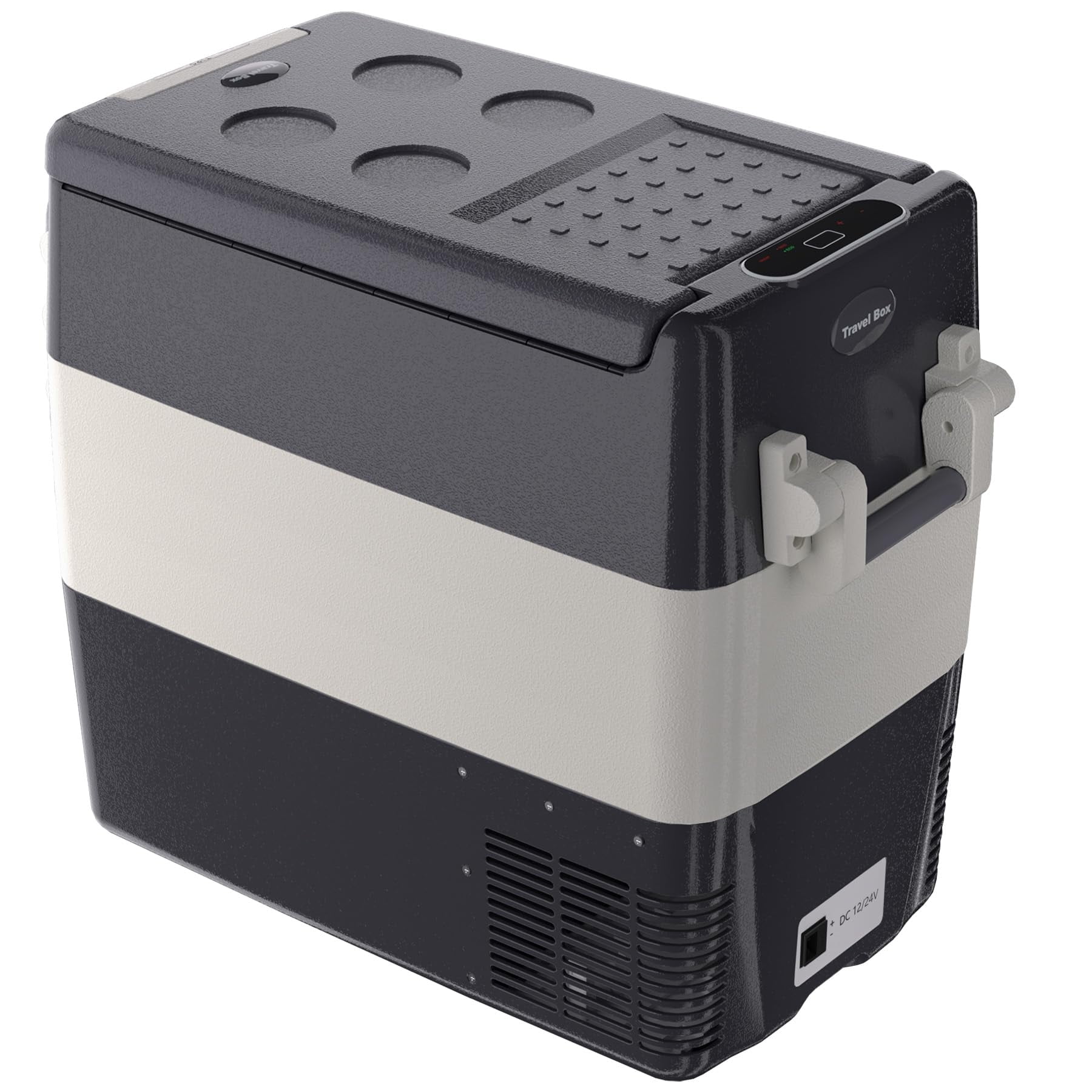 Portable Car Refrigerator Freezer, 12 Volt, 53 QT (50L) Electric Cooler with Basket, Adjustable Temperature 0℉ to 50℉, 12V Car Fridge for Travel, Truck, Boat, Camping