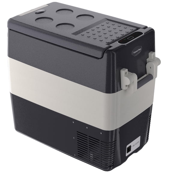 Portable Car Refrigerator Freezer, 12 Volt, 53 QT (50L) Electric Cooler with Basket, Adjustable Temperature 0℉ to 50℉, 12V Car Fridge for Travel, Truck, Boat, Camping