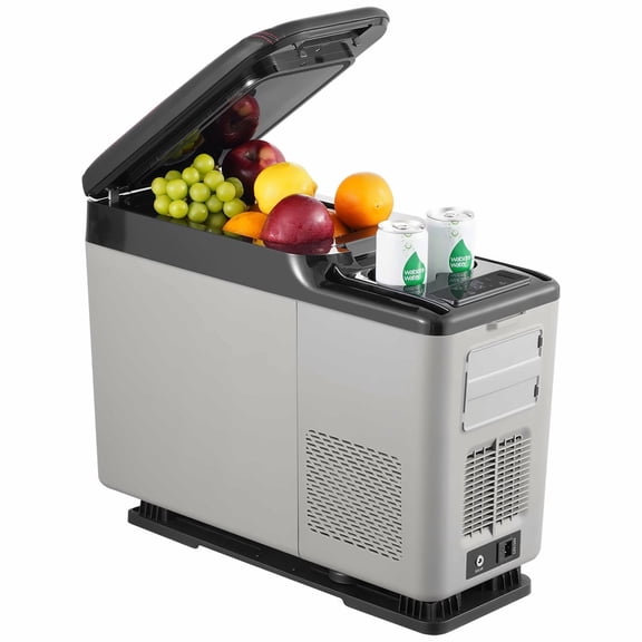 Portable Car Refrigerator Freezer 15L, Compressor Car Fridge with Bluetooth, Rapid Cooling -20C, Low Noise 45dB, for Road Trips & Camping