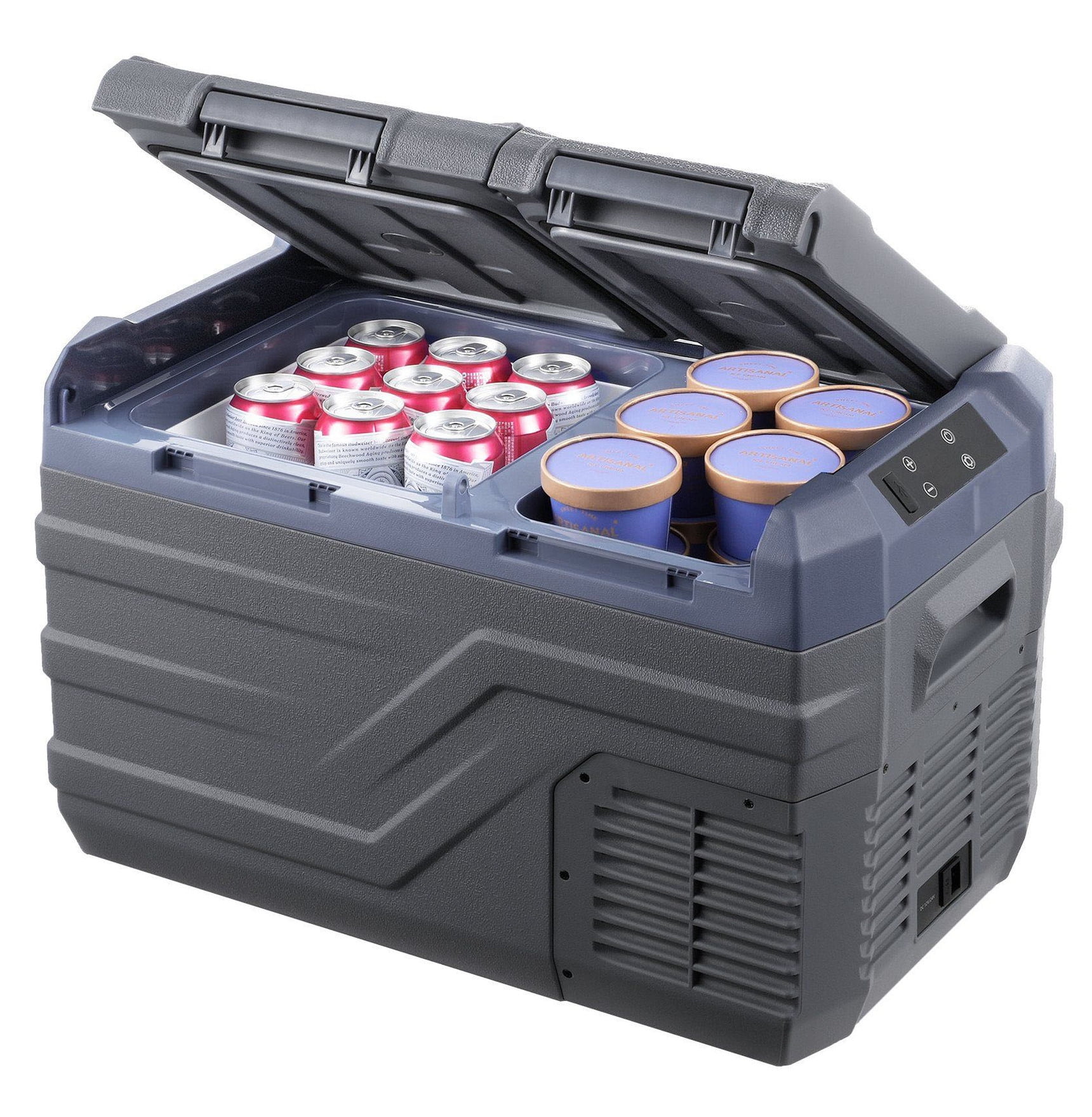 Portable Car Refrigerator Freezer 25L, Dual Zone Compressor Fridge for Car, RV, Home - Rapid Cooling, Bluetooth Control, -4°F to 68°F