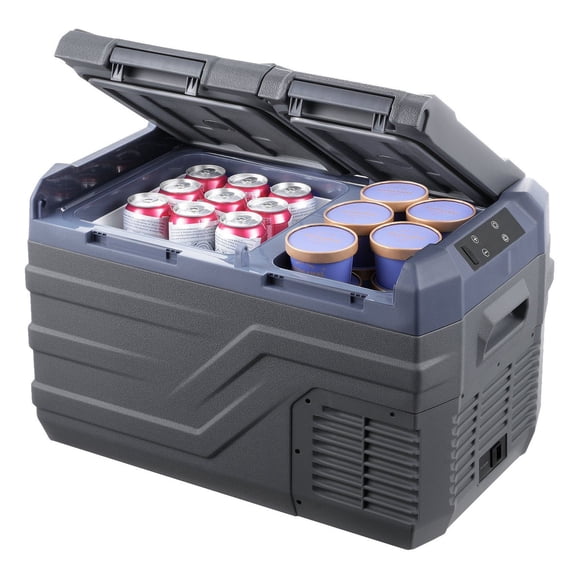 Portable Car Refrigerator Freezer 25L, Dual Zone Compressor Fridge for Car, RV, Home - Rapid Cooling, Bluetooth Control, -4F to 68F