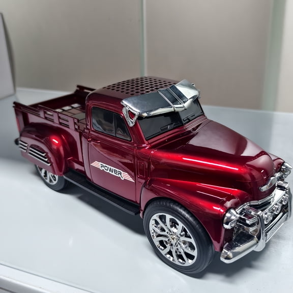 Portable Car-Shaped Wireless Speaker with TWS Stereo Sound, USB/FM/TF/Wireless/AUX, Compatible for Smartphones Tablets PC, USB, Bass for, Outdoor, Car Audio, Holiday Gifts for