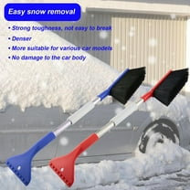 Portable Car Snow Brush and Ice Scraper – Ergonomic Foam Grip, Durable Windshield Scraper for SUV, Truck, and Vehicle, Easy Winter Cleaning Tool