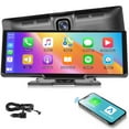 thumbnail image 1 of Portable Car Stereo Wireless Apple Carplay Android Auto with Dash Cam - S 9.3" HD Touch Screen Car Play Screen, GPS Navigation, Dual Bluetooth, FM Transmit, AUX, 1 of 7