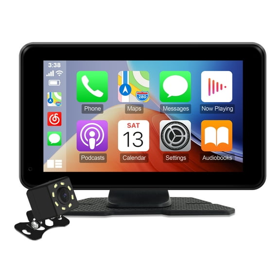 Portable Car Stereo Wireless Carplay & Android Auto, 7-inch Full HD Touch Screen Portable Car Radio