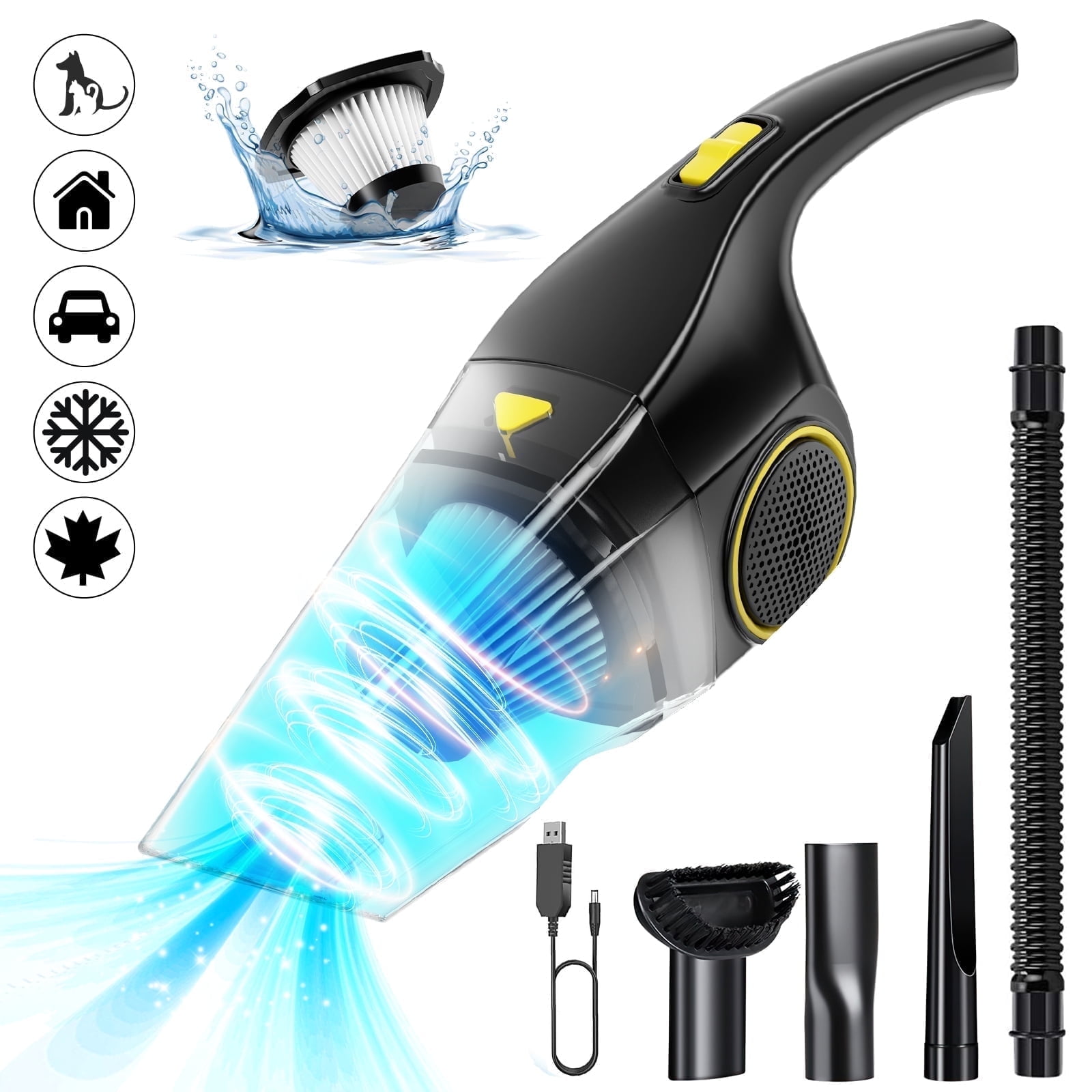iFanze Cordless Car Vacuum Cleaner, Cyclone Handheld Duster