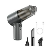 Portable Car Vacuum Cleaner, Hand Held Vacuum Cordless Rechargeable, Compact Dust Buster with 2-in-1 Nozzle, Detachable Washable Filter, High Power Suction for Car Pet Hair & Multi-Surface Cleaning
