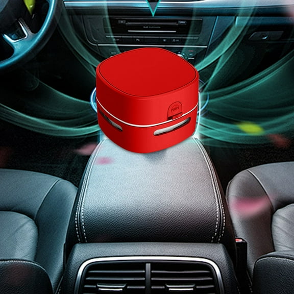 Portable Car Vacuum Cleaner, Mini Desktop Wireless Vacuum, Large Suction Power, Compact Design for Car and Home Cleaning, Multi-Surface Use with Rechargeable Battery