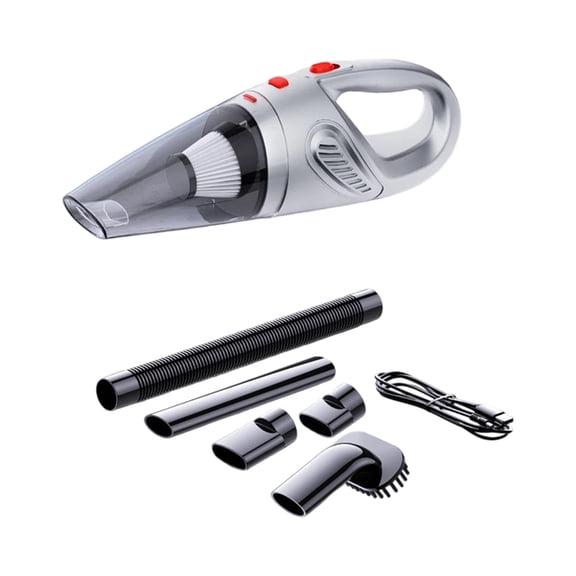 Handheld Vacuum Cleaner High Suction Power Rechargeable Car Vacuum Low Noise ABS Texture for Pet Hair Kids Crumbs