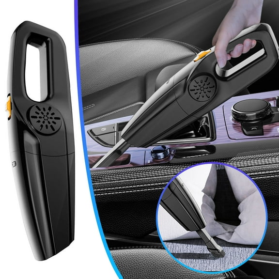 Portable Car Vacuum Cleaner, Usavan High Power Wireless Handheld Wet Dry Vacuum, 5 Detachable Accessories Vehicle Vacuum for Car Cleaning Pet Hair Crumbs