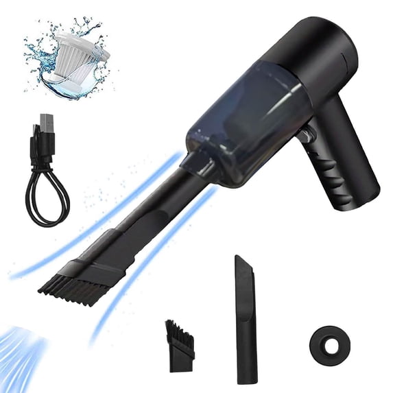 Portable Car Vacuum Cleaner Wet Dry Handheld 5500Pa Rechargeable Mini Vacuum for Car, Home, RV and Pet Hair Cleaning