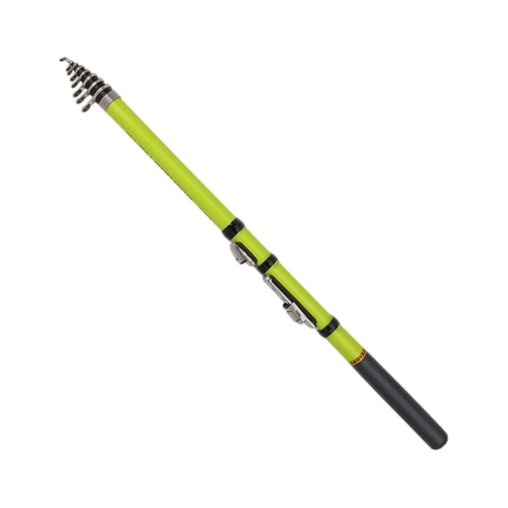 Portable Carbon Fiber Telescopic Rock Fishing Rod Ultralight Saltwater Pole  .4m 
