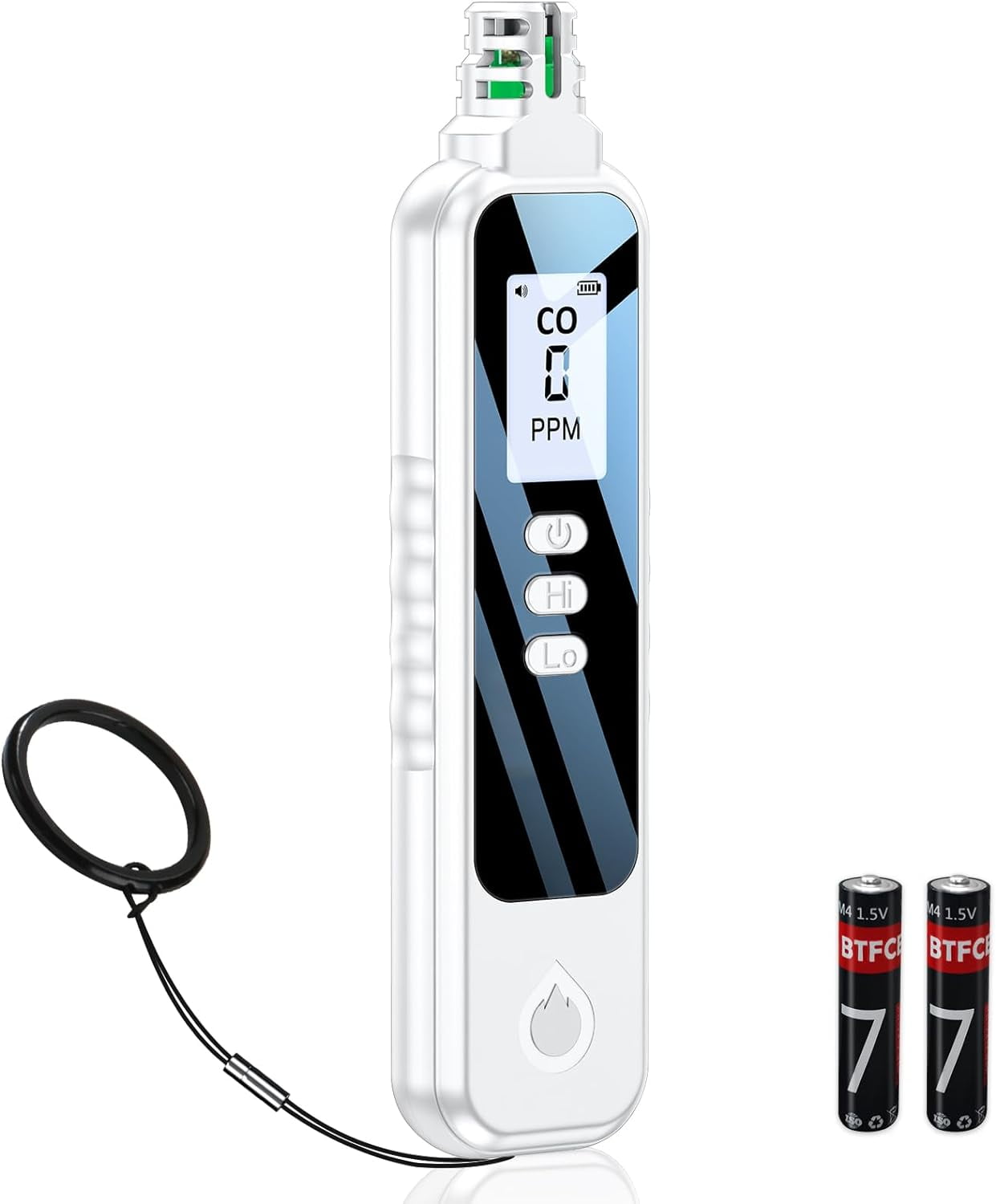 Portable Carbon Monoxide Detectors for Travel, LCD Display Handheld CO