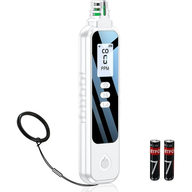 Portable Carbon Monoxide Detectors for Travel, LCD Display Handheld CO