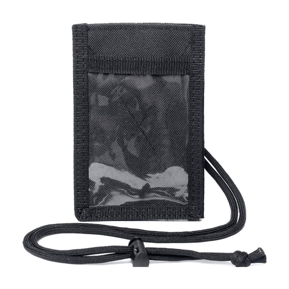 Portable Card Pouches Credit Card Organizers Card Holder Adjustable Neck Lanyard Keyring Patches Badge Holder