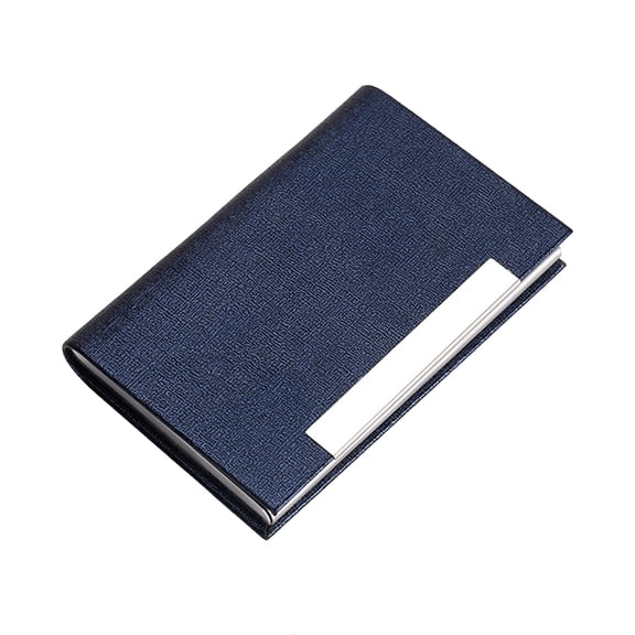 FONDOTIN High-Grade Blue Stainless Steel Name Holder for Business Cards