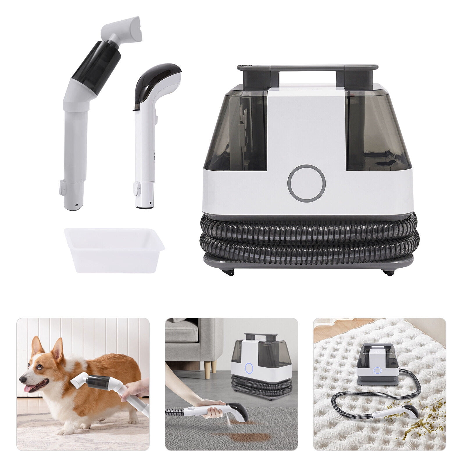 Portable Carpet Upholstery Cleaner Machine Pet Rug Stair Car Handheld