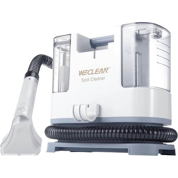 Portable Carpet and Upholstery Extractor with Deep Cleaning Solution, 400W, White