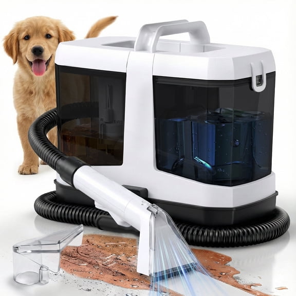 Portable Carpet and Upholstery Spot Cleaner Machine, 20Kpa Powerful Suction Lightweight Compact Design, Deep Clean for Car, Home