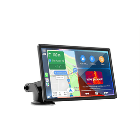 Portable Carplay Screen for Car, 9" Wireless Carplay & Android Auto with Bluetooth, HD Backup Camera, GPS Navigation, Siri, FM, AUX, Mirror Link for All Vehicles