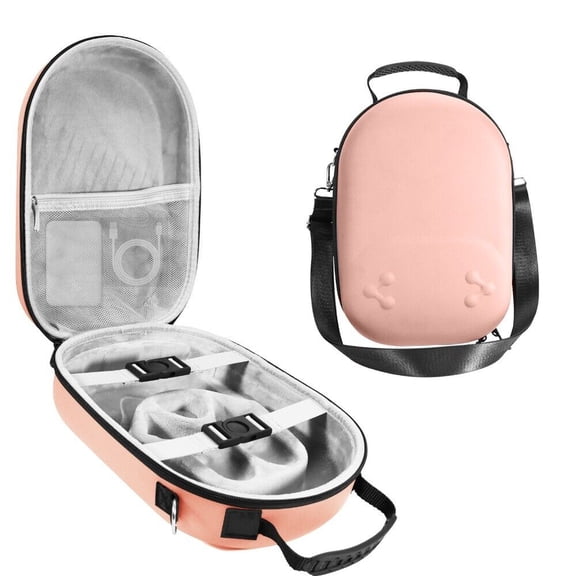 Portable Carrying Case Shockproof Hard Shell for Meta Quest 3S/3 Headset-Pink