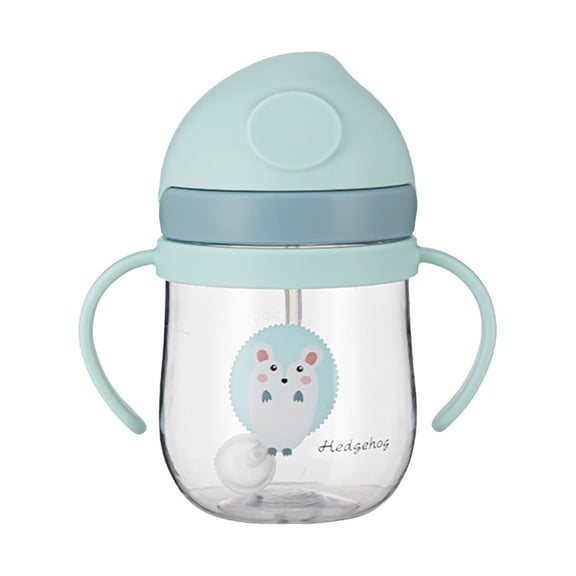 Portable Cartoon Drinking Bottle for Kids, Travel Straw Cup for Baby Water, Leak Proof Children Tumbler for Toddler Outdoor Play,C - 16X7.5cm