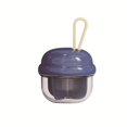thumbnail image 1 of Portable Case with Lanyard Travel Organizer Mini Pill Box with Compartments for Medicine Vitamins Blue, 1 of 4