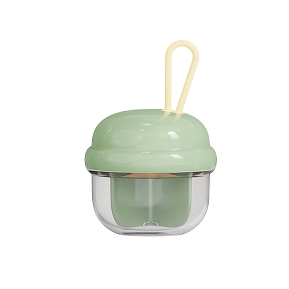 Portable Case with Lanyard Travel Organizer Mini Pill Box with Compartments for Medicine Vitamins Green