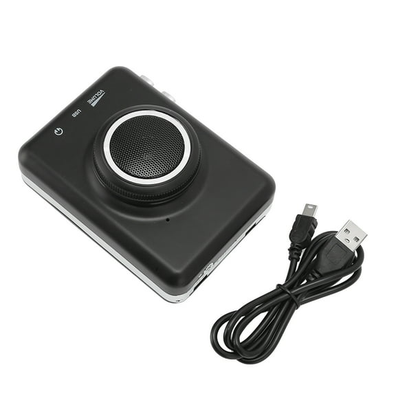 Portable Cassette Player HD USB Tape to MP3 Converter with Detachable External Speaker for Laptop PC