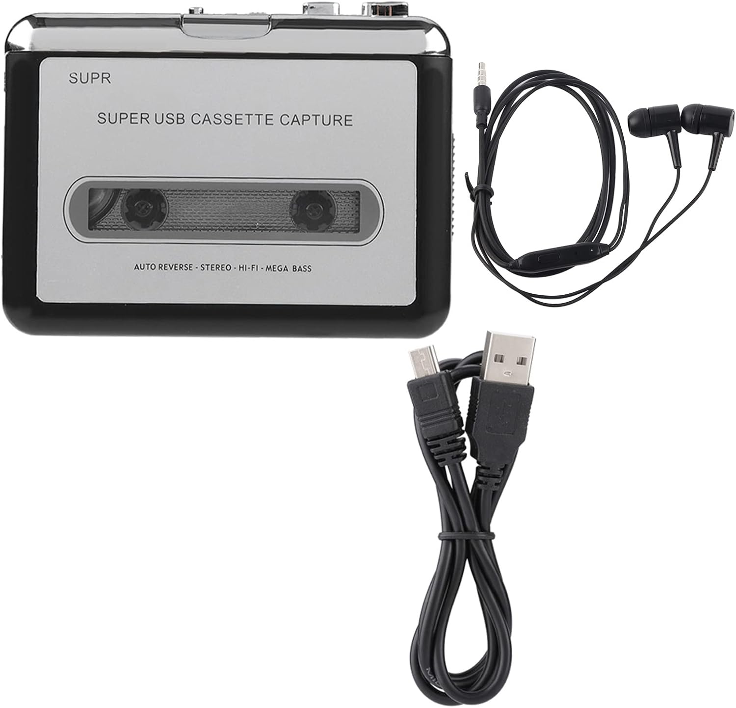 Portable Cassette Player Recorder Converter, Cassette Tape to MP3