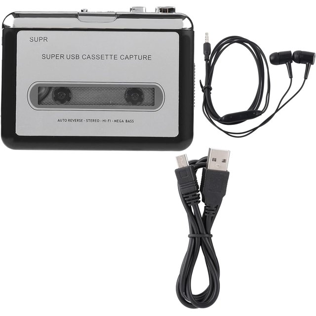 Portable Cassette Player Recorder Converter, Cassette Tape to MP3
