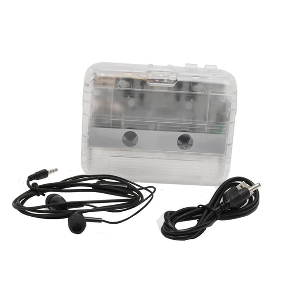 Portable Cassette Player Wireless Mode USB Import FM Search 3.5mm Headphone Port, Two Power Options Tape Set
