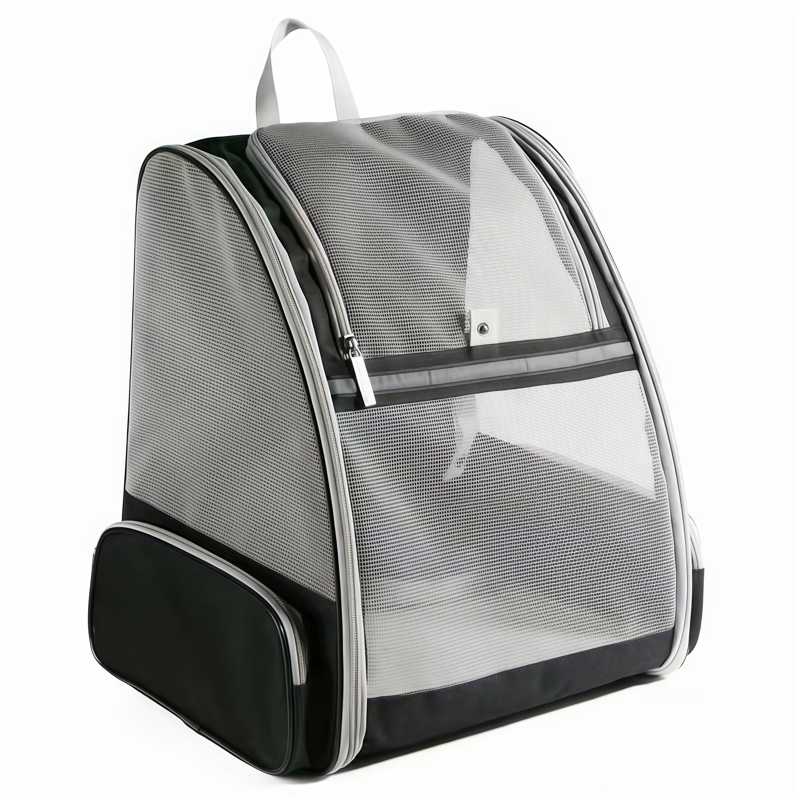 Portable Cat Backpack with Large Capacity and Breathable Mesh Design