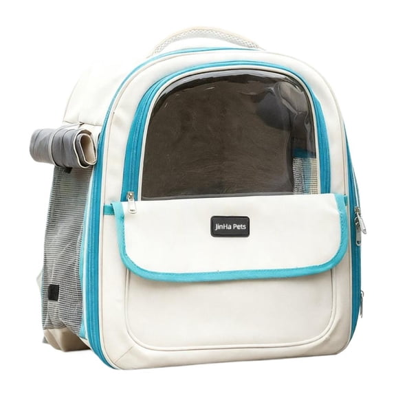 Portable Cat Carrier Backpack, Oxford Cloth, Panoramic Window, Airline Approved, Breathable, Lightweight, for Travel Vet Visit Outdoor Adventures