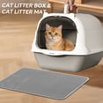 thumbnail image 1 of Portable Cat Litter Box + Mat, Large Space Design, Fully Enclosed Front Entry & Litter Filter Pedal, Covered Kitty Toilet for Odor Control, 1 of 8