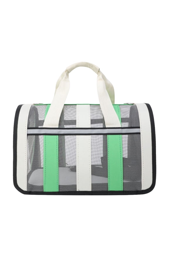 Portable Cat Travel Backpack Foldable Handbag with Soft Edges Breathable Durable Proof Net and Washable Pad for Small