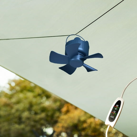 Portable Ceiling Fan, Mini USB Tent Fan, Hanging Fan with Remote Control, Rechargeable Fan for Camping, Outdoor and Indoor Use