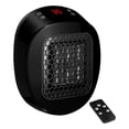 thumbnail image 1 of Portable Ceramic Heater with Thermostat, Indoor Plug-in Space Heater with Remote Control & Timer, Fast PTC Heating for Home, Office, Bedroom, and Bathroom, Overheat Protection, 1 of 9