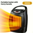 thumbnail image 1 of Portable Ceramic Space Heater 1500W 950W, 4 Modes, Remote, Digital Display, 24H Timer, 2s Fast Heating, Quiet Safe Space Heater for Home Office Dorm Indoor Use, 1 of 10