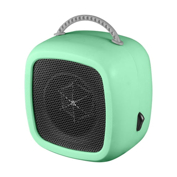 Portable Ceramic Space Heater, Mini Desktop Electric Heater with Overheat Protection, Quiet Personal Heater for Office Desk Bedroom Indoor Use, Compact Heating Fan with Safety Tip-Over Switch