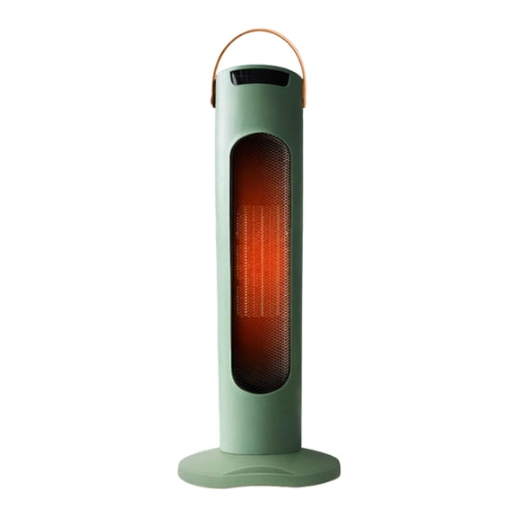 Portable Ceramic Space Heater with Remote Control, Mint Green PTC Fan Heater for Indoor Rooms, Personal Desk Heating, Energy Saving Home Comfort, UK Plug