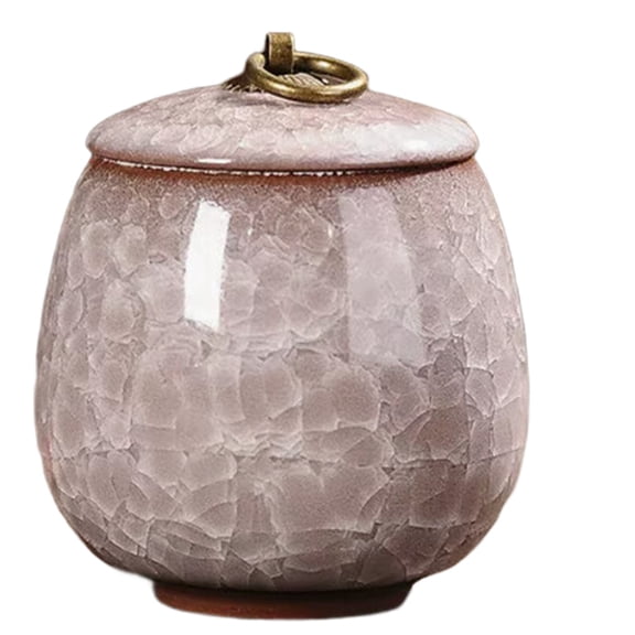 Portable Ceramic Teapot, Scented Tea, Dendrobium Teapot, Pet Urn, Jar,Powder, Ointment, Mini Teapot Light Gray