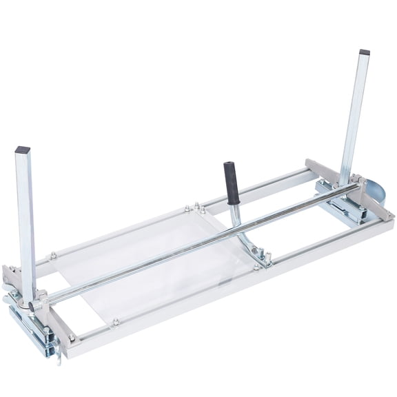 Portable Chain Saw Mill Aluminum Steel Lumber Planking, Adjustable 14-36 Bar, Silver, Heavy Duty for Homeowners Woodworkers