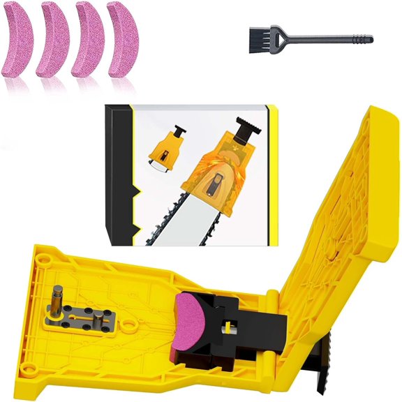 Portable Chain  Sharpener Tool,   Sharpener Universal  Sharpener, Simple Operation  Sharpener Jig for 12"-22" Chain  1 Whetstones
